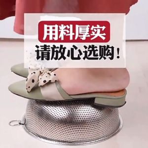 Thick stainless steel drain basket/tray with double handlesbowl/dish rack with drainerrice drainercolanderstrainersiftersievefood storage & dispensersfood basket traykitchenwaretablewareBINLU