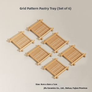 Vintage Bamboo Tea Dessert Tray Engagement Display