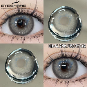 EyeShare | EYESHARE 1 Pair Brown Lenses Colorful Contact Lenses Natural Look Gray Eye Lenses Black Lenses Colored Blue Pupils for Eyes