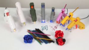 HandMadee ทำปืนกาวร้อนละลายปืนกาวที่ทำด้วยมือ20W/100W เด็กใช้ในครัวเรือนปืนกาวความร้อน DIY