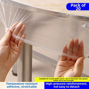 HUALUOLAN | Waterproof Adjustable Elastic Thick Disposable Tablecloth