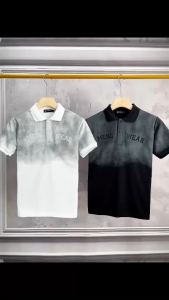 Áo Thun Cổ Bẻ MENWEAR Loang Tay Ngắn Vải Cotton Co Giãn 4 Chiều Form Regular Fit - TUTEE