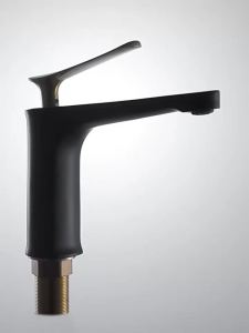 Bathroom Faucet Single Handle Bathroom Basin Faucet Cold And Hot Water Mixer Sink Tap Brass Deck Mounted White & Gold Tap