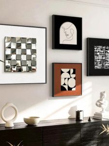 YASISHA | Minimalist Luxury 3D Metal Abstract Mirror Decorative Painting