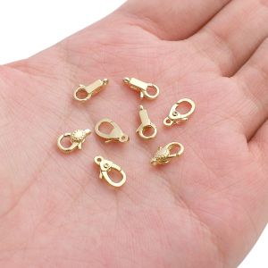 1PC Đồng 14K mạ vàng duy nhất treo vòng oval móc khóa cho vòng tay thủ công vòng cổ bông tai Keychain Tự Làm Thủ Công Phụ kiện làm đồ trang sức