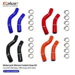 Bộ Ống Dẫn Nước Làm Mát Xe Máy Bằng Silicon Cho KTM 790 Duke 890 Duke 2019-2025 Ống Tản Nhiệt 4 Lớp - Đỏ/Xanh dương/Đen/Cam