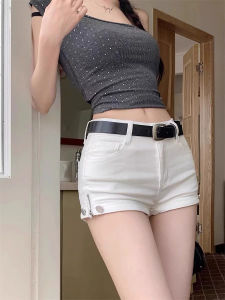 CHOUXIE | Autumn Korean Style Fashion Long Sleeve Fitted White Shirt Outfit