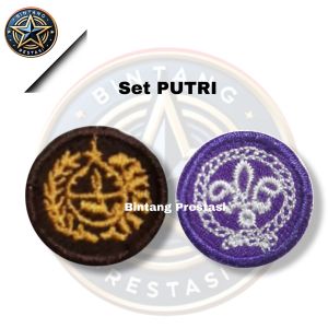 BORDIR TANDA PELANTIKAN PRAMUKA/TANDA PANDU DUNIA BORDIR