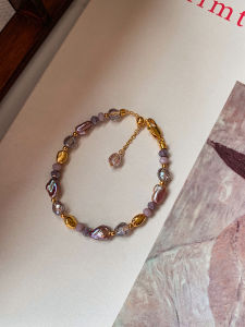 CAFFTI | Natural Purple Pearl Elegant Hand Chain