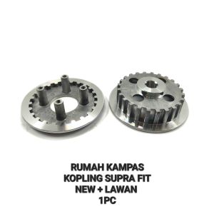 Rumah Kampas Kopling + Lawan Supra Fit New - Rumah Kanvas Canvas Kopleng Kupling Kupleng Cutch Honda Legenda Revo 100 Old Supra Fit Lama
