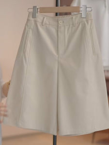 Shalldoer | Fashionable High Waist Straight Leg Casual Shorts Womens Summer Loose Wide Leg Pants Commute Style Korean Version Short Length