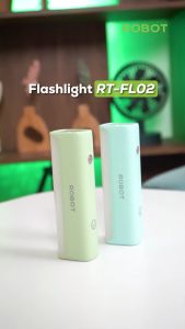 Robot RT-FL02 Senter Bisa di Charge Emergency Light Rechargeable LED Mini Flashlight Mixed Colorful High Brightness