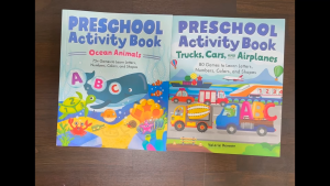 Preschool Kindergarten Activity Book Trucks Cars Airplanes Ocean