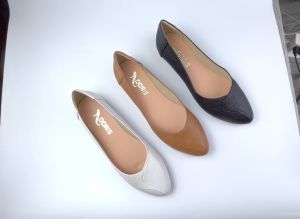 Giày búp bê đế bệt mũi nhọn da bò thật DORIS DR020 - BẢO HÀNH 12 THÁNG.