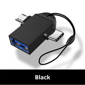 other | 2-in-1 OTG Adapter Type C Micro USB to USB3.0 Female High Speed Data Transfer Connector for Phone Tablet Universal OTG Conver
