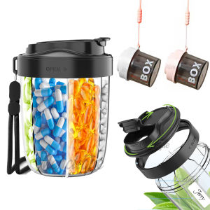 Portable Travel Pill Cases Weekly Vitamin Fish Oils Box Pill Cases Container Organizer 7 Grid Storage Tablet Sealed Anti-mixing