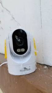 HOME-MALL กล้องวงจรปิดไร้สาย indoor/outdoor ความชัด 4K กล้องกันน้ำ หมุนได้ พูดตอบโต้ตอบได้ มองเห็นภาพสีในที่มืด ตรวจจับการเคลื่อนไหว APP ICAM 365