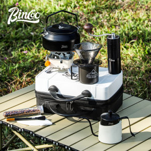 Bincoo Outdoor Coffee Equipment Camping Hand Coffee Pot Set Folding Filter Cup Coffee Pot Portable