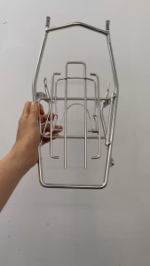 [Hình thật] - Baga giữa RAIDER FI thiết kế chuẩn Inox 10 ly bền bỉ chắc chắn chịu tải tốt.