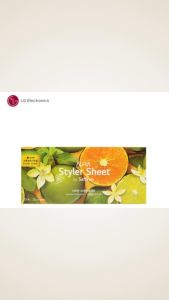 LG Genuine Styler Aroma Sheet Lime Basil and Mandarin