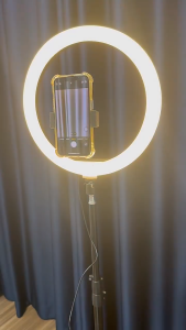 ชุดไฟไลฟ์สด ไฟวงแหวน ไฟแต่งหน้า LED RING LIGHT 16-26CM ไฟLed พร้อมขาตั้ง ปรับได้3สี ขาตั้งกล้องมือถือ