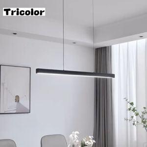 RNG-Lighting Tricolor Modern Chandelier Dining Light Bar Lights Counter Minimalist Pendant Light