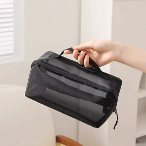 BeautyBloomM Mesh Clear Cosmetic Bags: Portable & Functional Storage Solutions