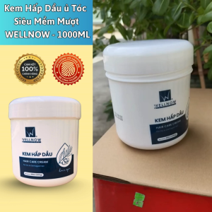 Kem Hấp Dầu ủ Tóc Siêu Mềm Mượt WELLNOW 1000ML TINH CHẤT OLIVE Cấp Ẩm Dưỡng Ẩm Tóc Chính Hãng