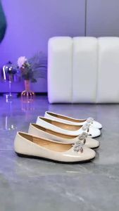 NEW FASHION FLAT DOLL SHOES WITH RIBBON FOR WOMEN ]]BX37[[