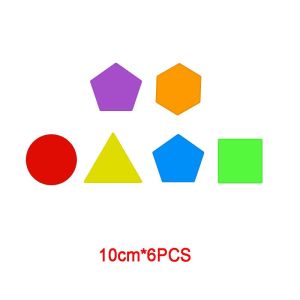 6 Pcs Montessori Childrens Coloring Learning Board Toys Translucent Film Early Education Color Painting Montessori Puzzle Toys