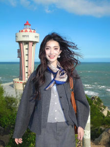 Khăn Choàng Lụa Vuông Nhỏ Đa Năng Phong Cách Retro Dành Cho Nữ Mùa Xuân 2025 Phong Cách Mới Khăn Quàng Cổ Trang Trí Tóc