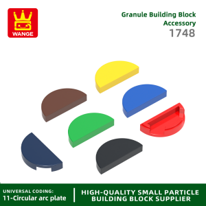Wange 543Pcs/Lot 1748 1x2 Semi Circular Light Panel Building Blocks MOC Accessories Compatible with Brick Children Toys Gift