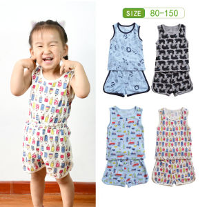 Bộ Đồ Ngủ Cotton Mùa Hè Cho Bé Trai Và Bé Gái Áo Vest Lưới Nhỏ Quần Short Bộ Đồ Ngủ Cho Trẻ Sơ Sinh Quần Áo Mặc Nhà