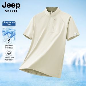 JEEP SPIRIT | Áo Polo Lụa Băng Tay Ngắn Mùa Hè