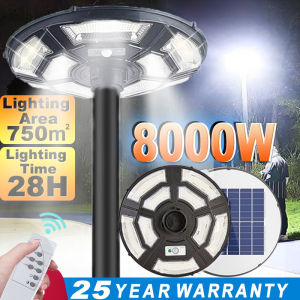 With Pole Solar led outdoor light with pole ufo solar street light pole lampu solar luar rumah terang 12 jam lamp pole
