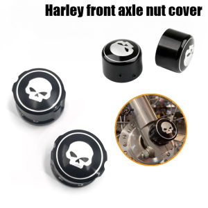 Motorcycle Accessories Skull Front Axle Cover  for Harley XL883/1200 X48 Dana Fat Boy Road King Great Glide Aluminum Alloy