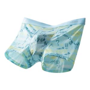 Miiow | Ice Silk Breathable Mens Underwear U-Shaped Design Mid Waist Sports Briefs Quick Dry Nylon Polyester Blend For Teenage Boys