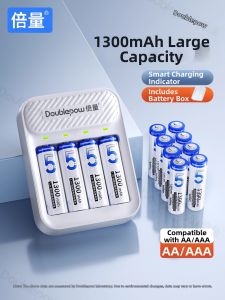 Doublepow | Nickel-Metal Hydride Rechargeable Batteries AA AAA