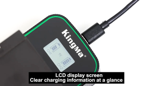 [KingMa] NP-F550 Replacement Battery & Charger Set / Ultra Fast Dual Charger for Sony Cameras using F550 Battery
