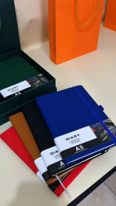 Notebook Cover Polos Custom Buku Tulis Premium Buku Catatan A5 Buku Diary Buku Agenda Custom LH013