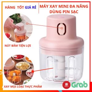 Máy Xay Tỏi Ớt Rau Củ Mini Đa Năng Xài Pin 45W