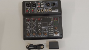 AG4 256DSP มิกเซอร์เอฟเฟค มิกเซอร์ 5V 2 ช่อง มิกเซอร์จิ๋ว จิ๋ว มิกเซอร์เอฟเฟค Bluetooth การบันทึก pc โทรศัพท์มือถือ MP3 48V audio interface eq ปรับแต่งเสียง FOOT SW