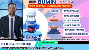 Ikan Gabus kapsul 500mg Bumin Assalam  Obat Penyembuhan Pasca Operasi