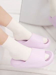 Sandal Flat Rumahan Sandal Wanita Eva Karet Sandal Jelly Empuk Anti Slip Tahan Air Trendy