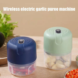 Mini electric garlic puree machine garlic grinder 250ml portable vegetable chili meat food chopper household kitchen mixer