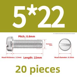POWER&STRONG | Stainless Steel Slotted Round Head Screws