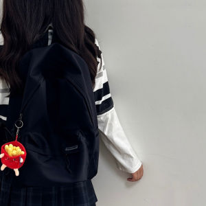 Ultra-Light Large-Capacity Backpack for Junior And High School Students Pure Color School Bag Comfortable Double Shoulder Bag