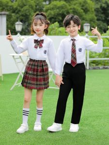 ชุดการแสดงอ่านบทกวีเด็ก ชุดนักเรียน ชุดนักเรียนมัธยมต้นและมัธยมปลาย สไตล์อังกฤษ ชุดการแสดงฤดูใบไม้ร่วงและฤดูหนาว