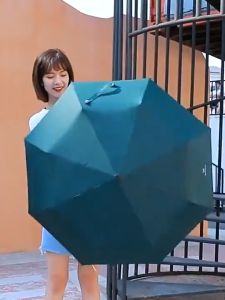 Ô Che Mưa Nắng Gấp Gọn Phủ Lớp Chống Tia UV Cao Cấp DÙ ĐI MƯA CHE NẮNG CHỐNG TIA UV XẾP GỌN Cầm Tay 2 Lớp Dày Dặn Chống Thấm Mau Khô - Ô gấp gọn phủ lớp chống tia UV