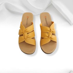Sandal Kulit Wanita Sandal Kekinian Sandal Slop Slide Wanita Flat Motif Pita Sandal Wanita Terbaru Kekinian Rayyanda
